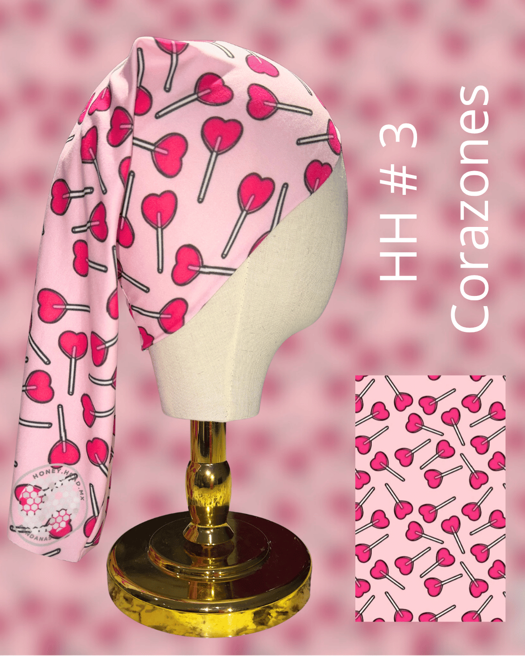 BANDANA PALETA DE CORAZÓN