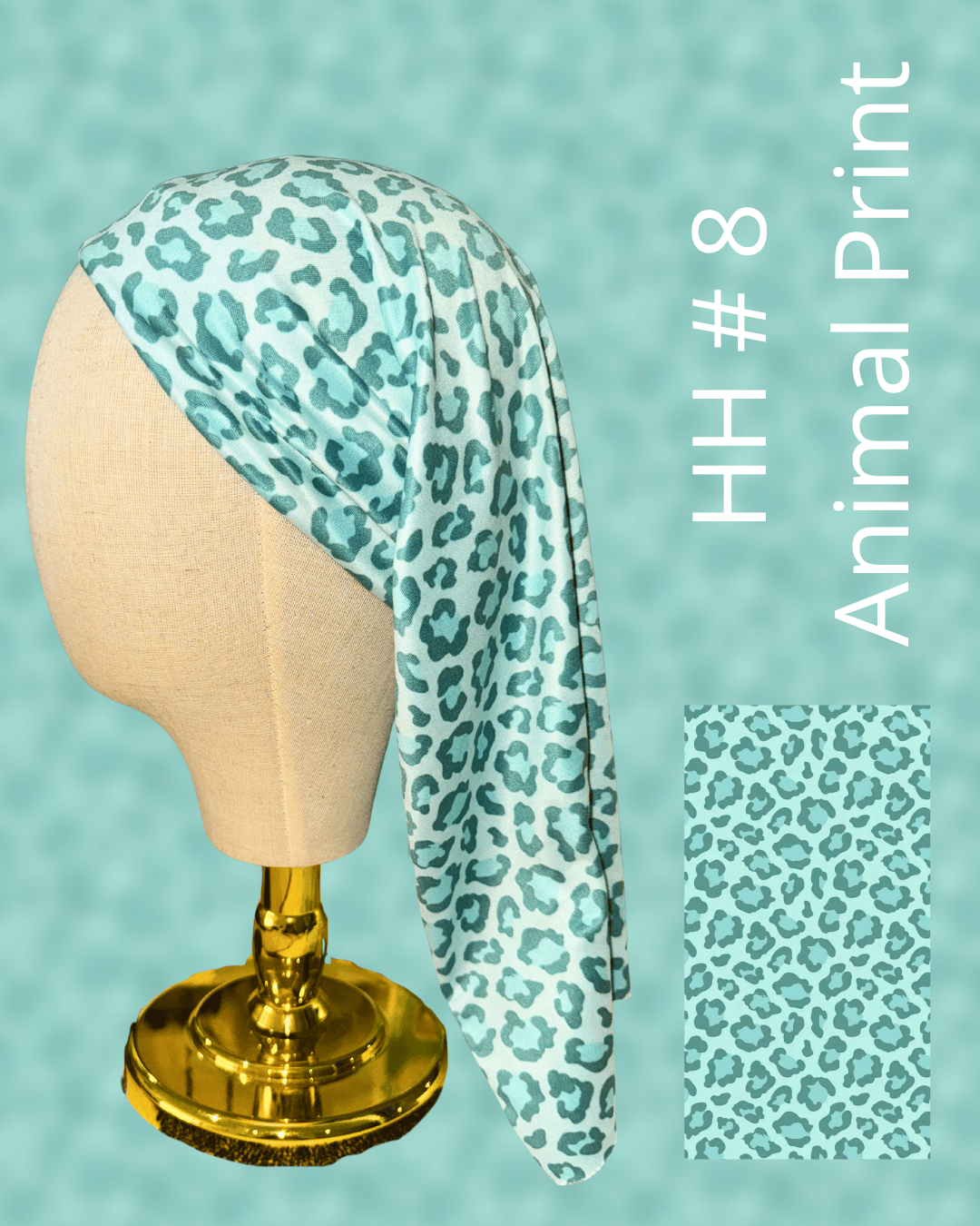 BANDANA BLUE LEOPARD