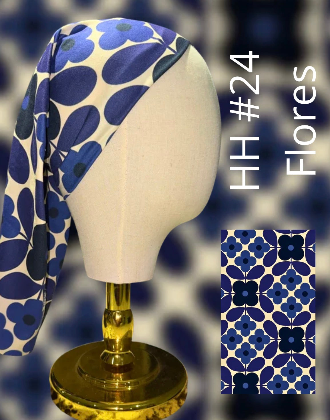 BANDANA ÍNDIGO FLORAL